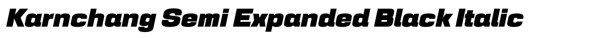 Karnchang Semi Expanded Black Italic image